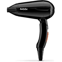 BaByliss 5344E Secador de viaje plegable con 2000W de potencia- 2 velocidades y temperaturas- doble voltaje- compacto…